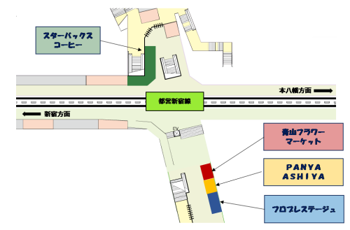 都営神保町駅地下1階改札内図